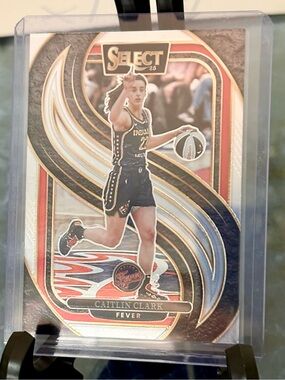 Caitlin Clark Select Premier Level Basketball Card. Indiana Fever